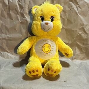 Care Bears 14" Funshine Bear‎ Plush Yellow Sun Belly Badge Stuffed BABW